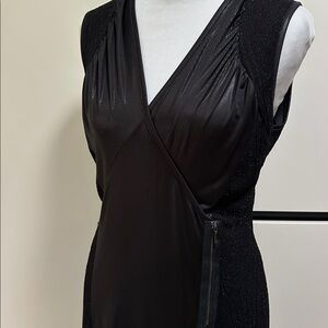 Funky black & metallic shimmer dress